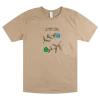 A Great Big Pile Of Leaves Blue & Green Flower Desert Tan T-Shirt New Merch