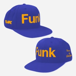TAUK Funk Blue And Yellow Snapback Hat New Merch