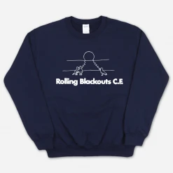 Rolling Blackouts Coastal Fever Gulls Navy Sweatshirt New Merch
