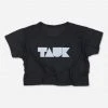 TAUK New Merch Headroom Logo Womens Black Crop Top