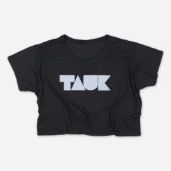 TAUK New Merch Headroom Logo Womens Black Crop Top