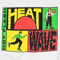 Hot Flash Heat Wave Exercise White T-Shirt
