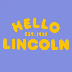 Hello Merch Hello Lincoln Periwinkle T-Shirt