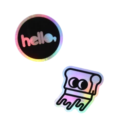 Hello Merch New Merch Hologram Sticker Pack