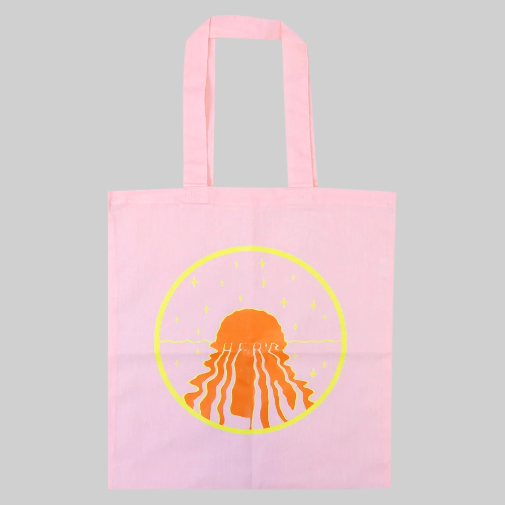 Her's New Merch Sunset Light Pink Tote Bag 1 Her's New Merch Sunset Light Pink Tote Bag