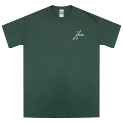 Her's New Merch Script Forest Green T-Shirt