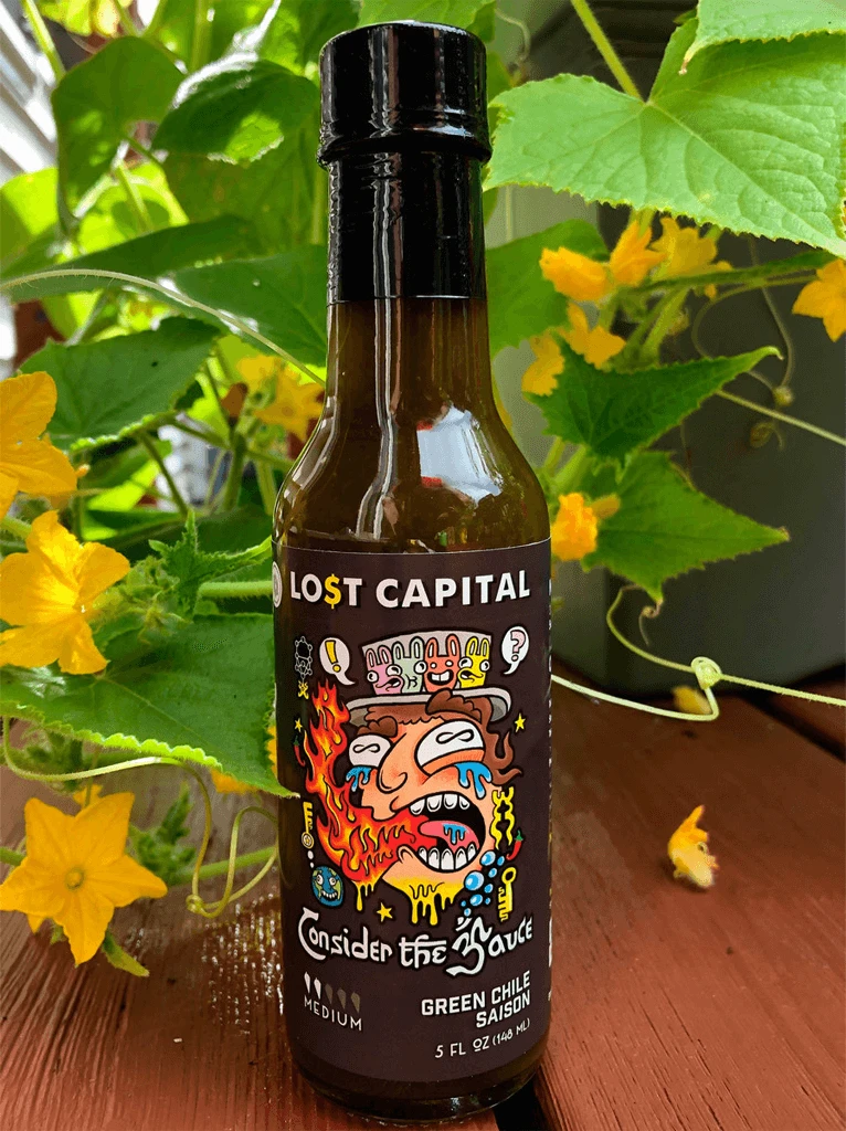 Consider The Source New Merch Lost Capital Green Chile Saison Hot Sauce 2 Consider The Source New Merch Lost Capital Green Chile Saison Hot Sauce