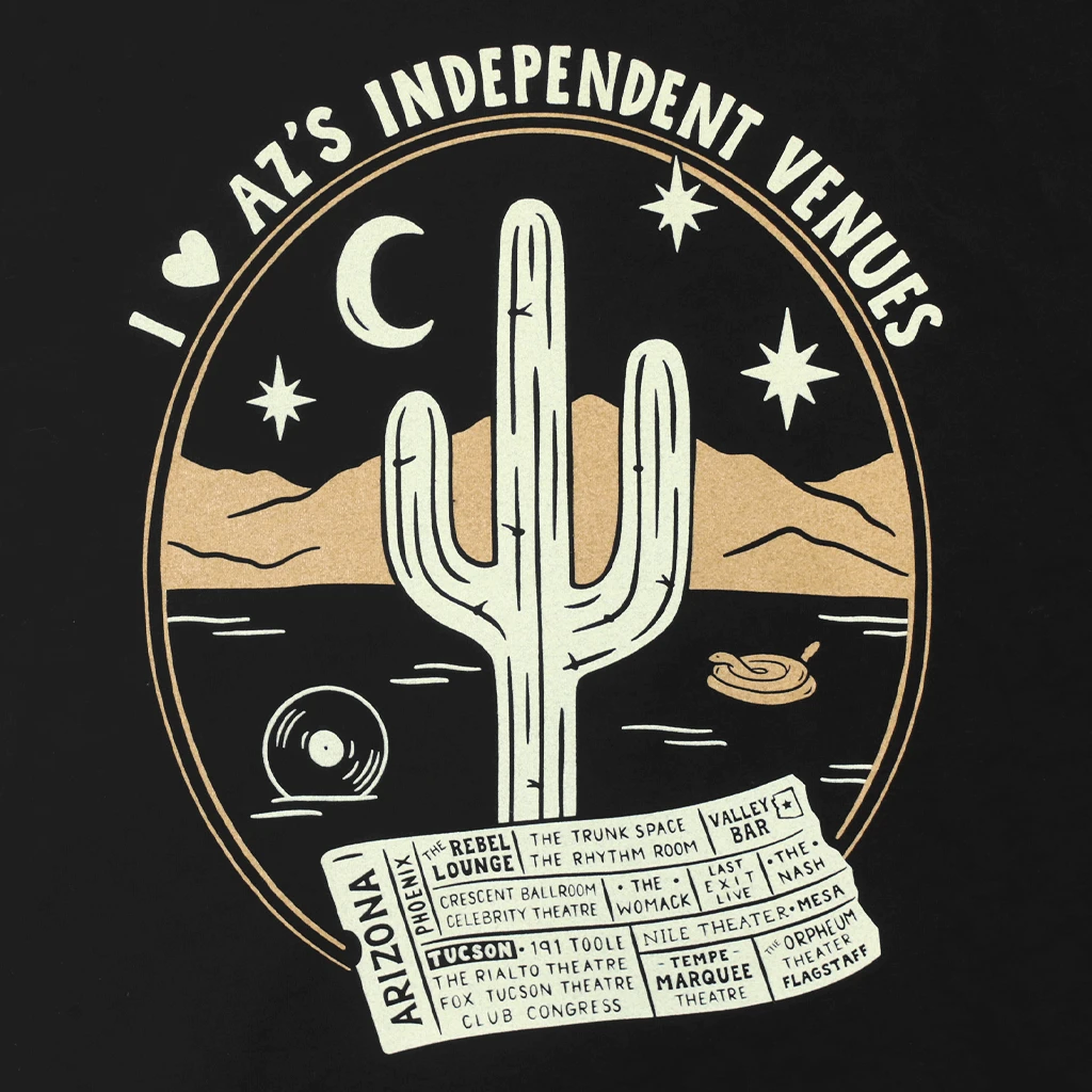 I Heart AZ's Venues Women's Black T-Shirt 3 I Heart AZ's Venues Women's Black T-Shirt