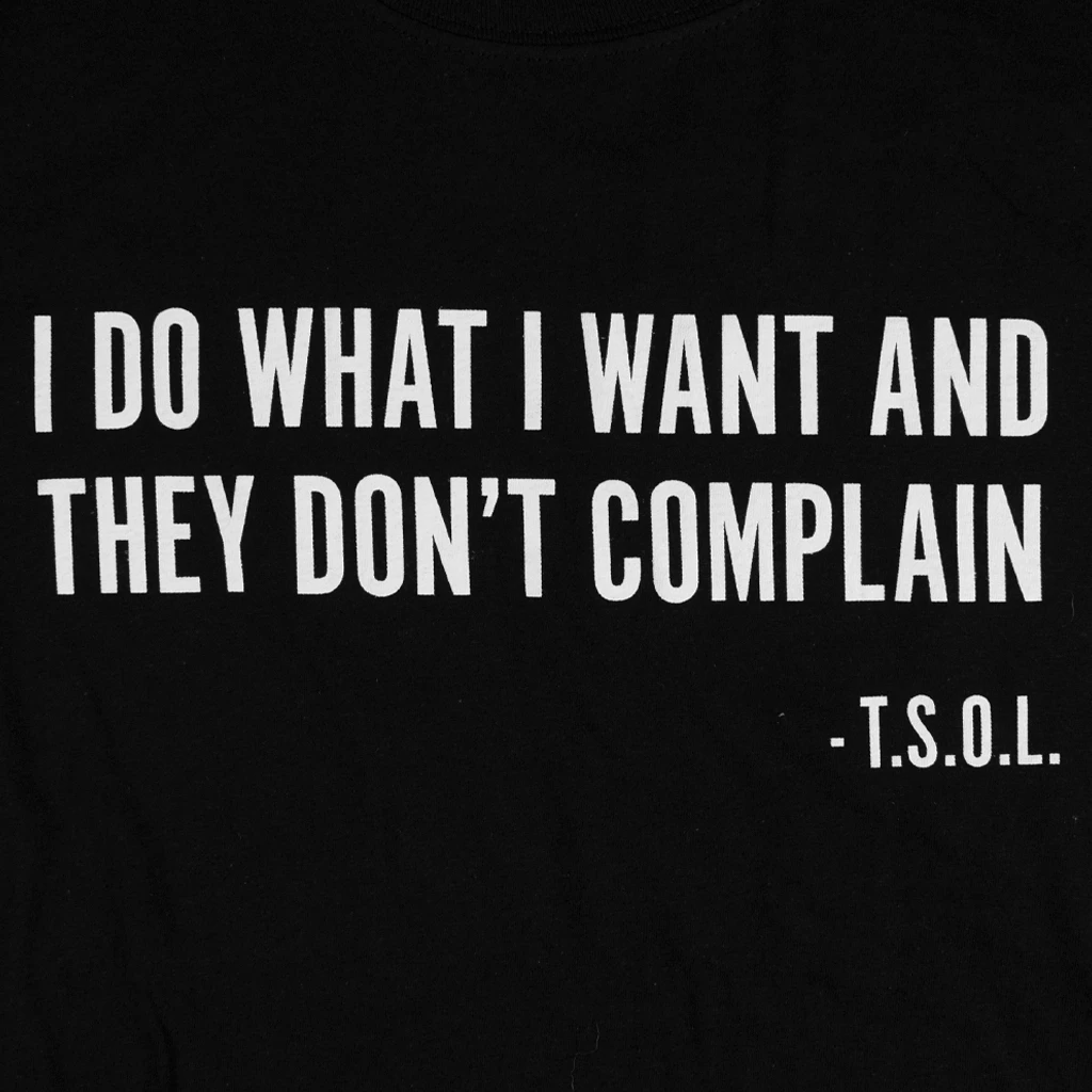 T.S.O.L. Code Blue Lyric T-Shirt New Merch 2 T.S.O.L. Code Blue Lyric T-Shirt New Merch