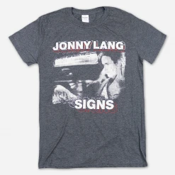Jonny Lang New Merch Signs 2018 Tour Dark Heather Grey T-Shirt