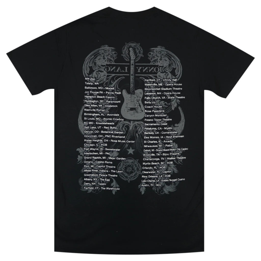 Jonny Lang Guitar Tour Unisex Black T-Shirt 5 Jonny Lang Guitar Tour Unisex Black T-Shirt
