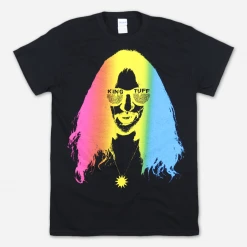 King Tuff Rainbow Face Black T-Shirt New Merch