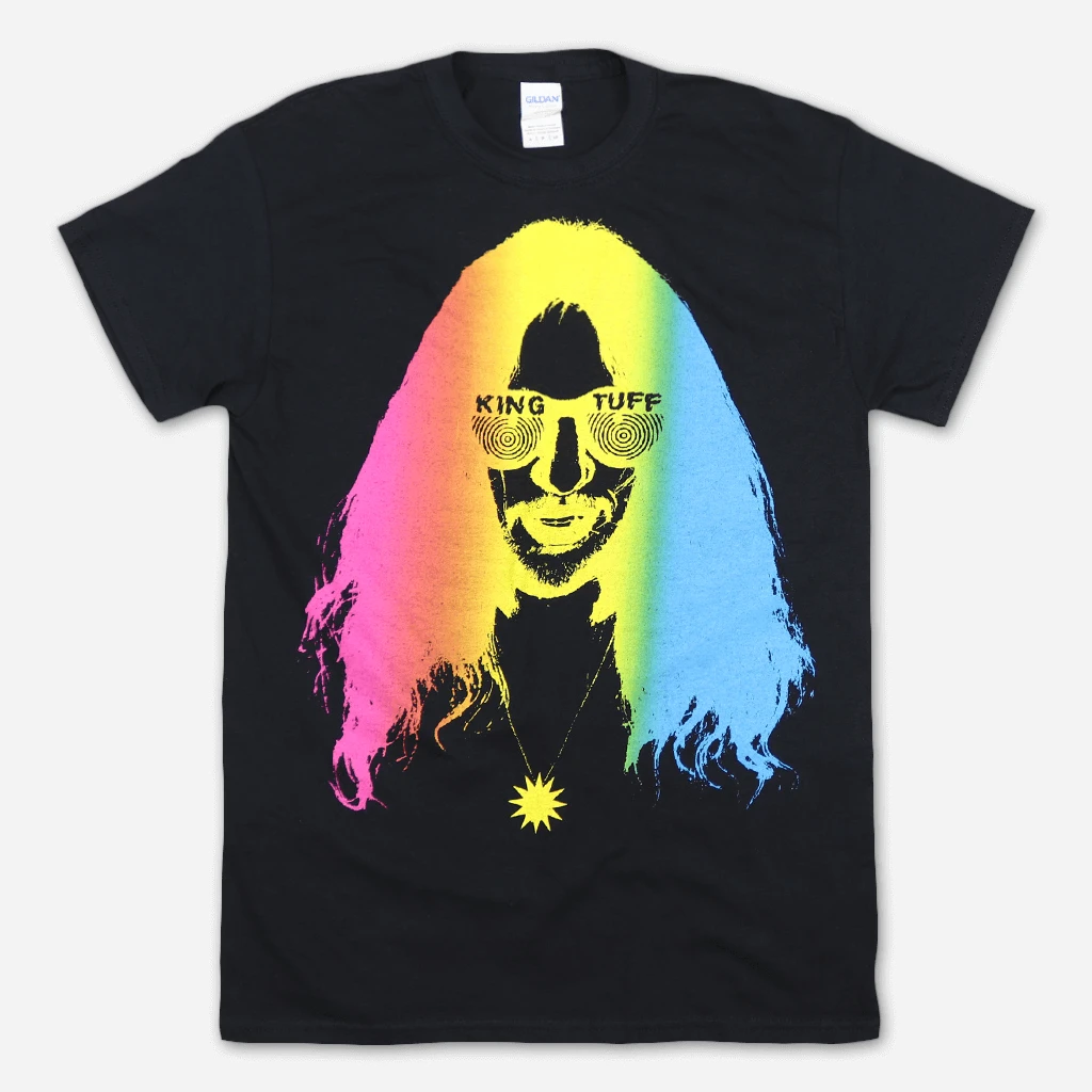 King Tuff Rainbow Face Black T-Shirt New Merch 1 King Tuff Rainbow Face Black T-Shirt New Merch