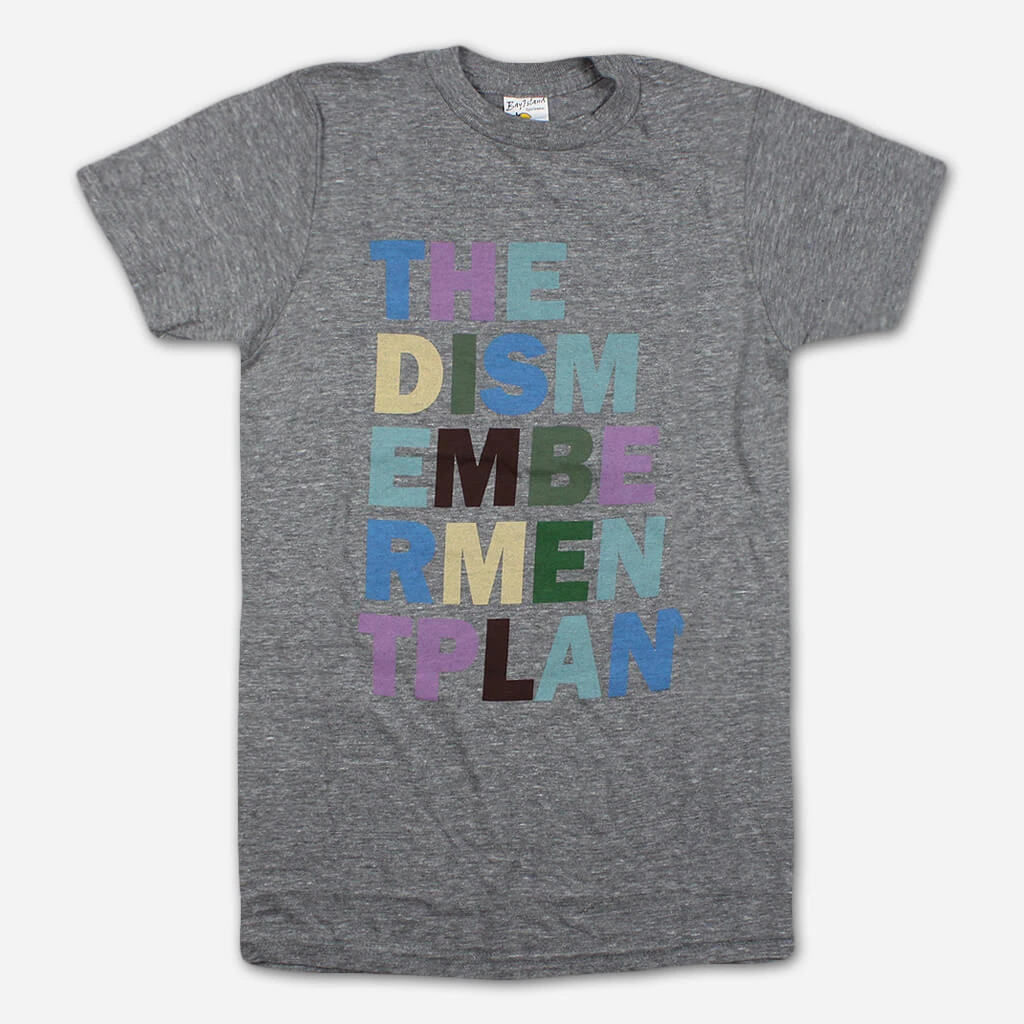 The Dismemberment Plan Rainbow Letters Grey Tri-Blend 1 The Dismemberment Plan Rainbow Letters Grey Tri-Blend