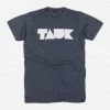 TAUK New Merch Logo Heather Navy Poly-Cotton T-Shirt