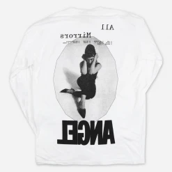 Angel Olsen All Mirrors White Long Sleeve T-Shirt