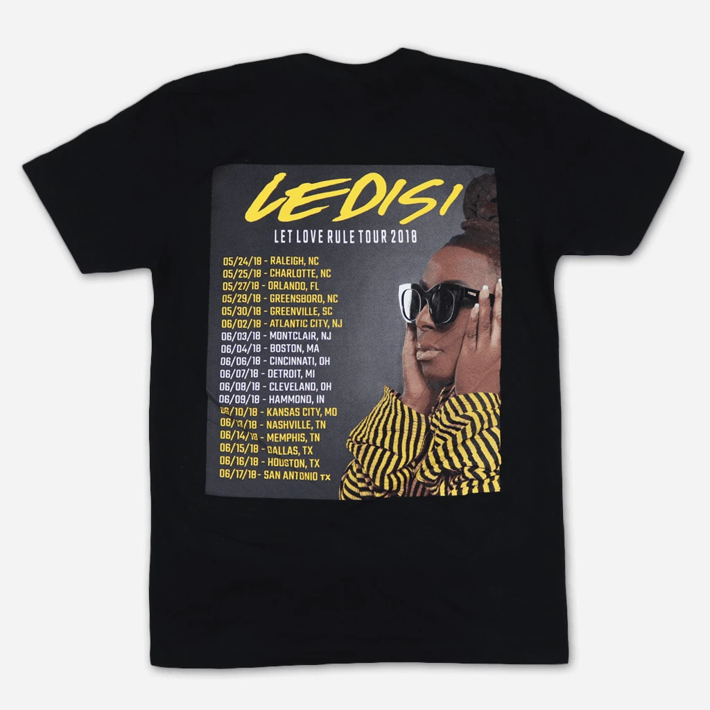 Ledisi Let Love Rule Tour Black T-Shirt 3 Ledisi Let Love Rule Tour Black T-Shirt