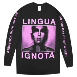 Lingua Ignota Go And Hide Yourself Black Long Sleeve T-Shirt New Merch