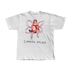 Maddie Zahm New Merch Comedic Relief White T-Shirt