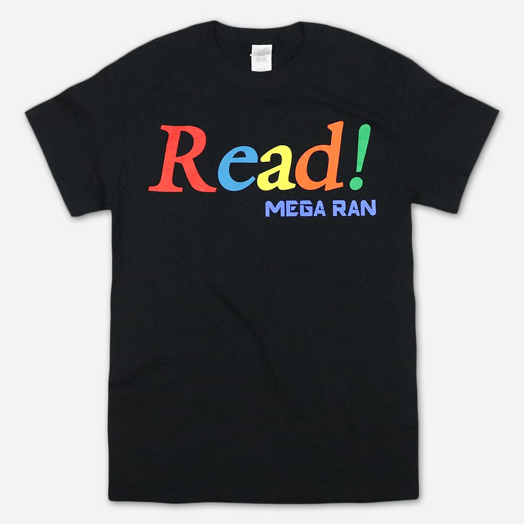 Mega Ran Read Black T-Shirt 1 Mega Ran Read Black T-Shirt
