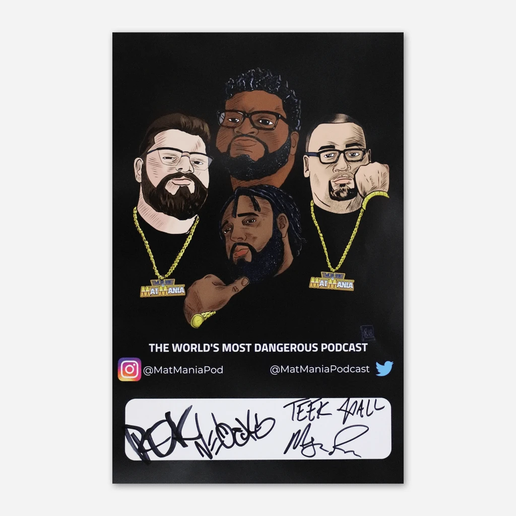 Mega Ran Mat Mania Signed Poster 1 Mega Ran Mat Mania Signed Poster