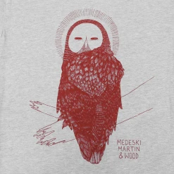 Medeski Martin & Wood Owl Heather Grey T-Shirt