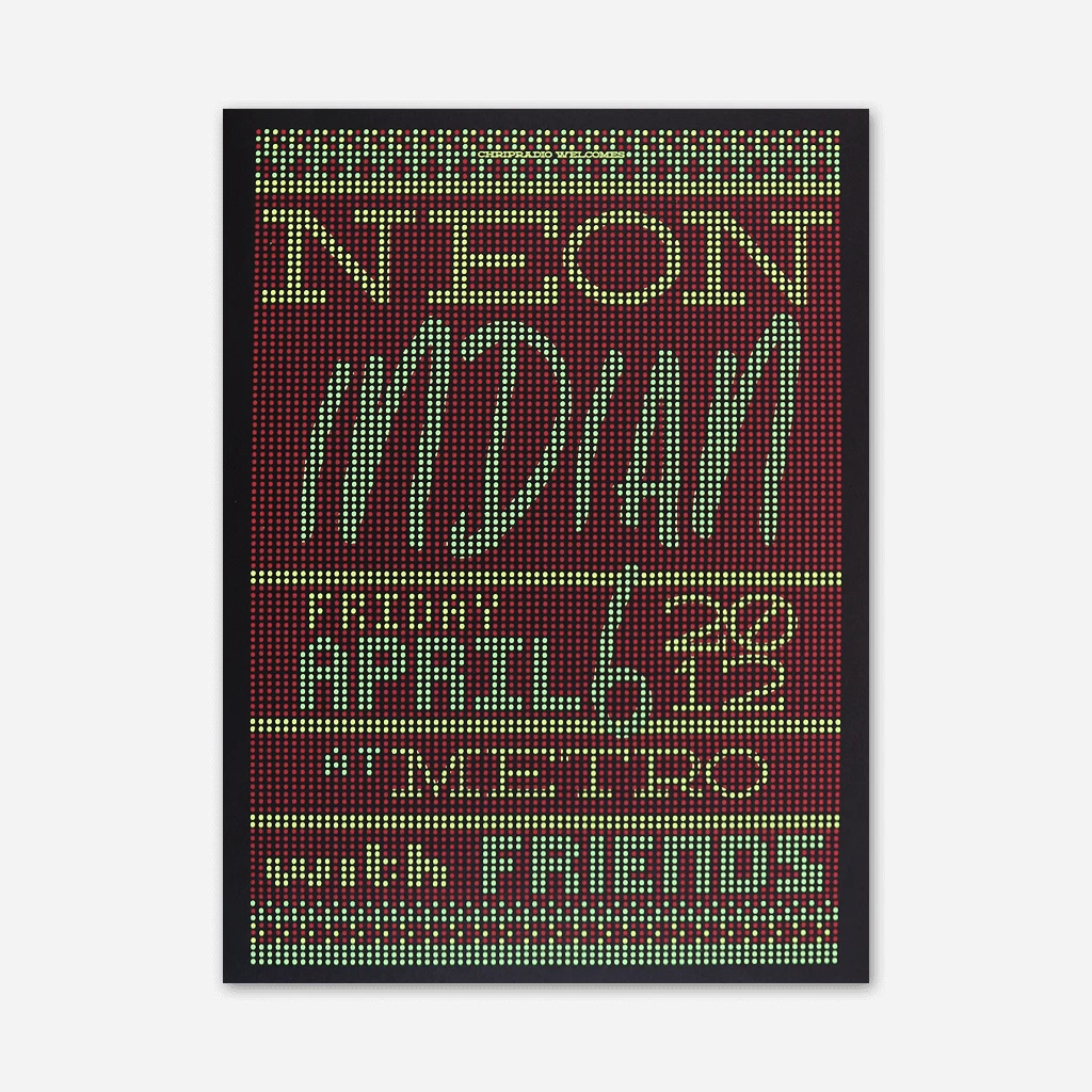Neon Indian New Merch 2012 Metro / Chicago IL Poster 1 Neon Indian New Merch 2012 Metro / Chicago IL Poster