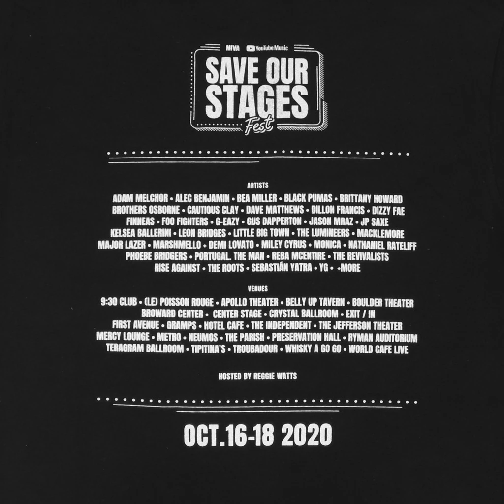 NIVA SOS Marquee T-Shirt New Merch 3 NIVA SOS Marquee T-Shirt New Merch