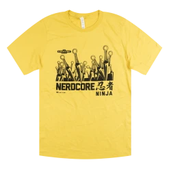 Mega Ran Nerdcore Ninja Yellow T-Shirt