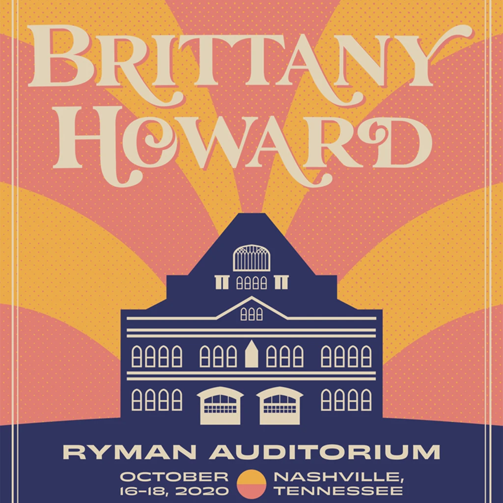NIVA New Merch Brittany Howard Live At Ryman Auditorium - Hand Screen-Printed Poster 2 NIVA New Merch Brittany Howard Live At Ryman Auditorium - Hand Screen-Printed Poster