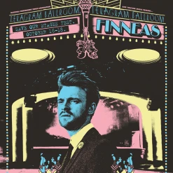 NIVA New Merch Finneas Live At Teragram Ballroom - Hand Screen-Printed Poster
