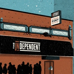 NIVA G-Eazy Live At The Independent - Hand Screen-Printed Poster