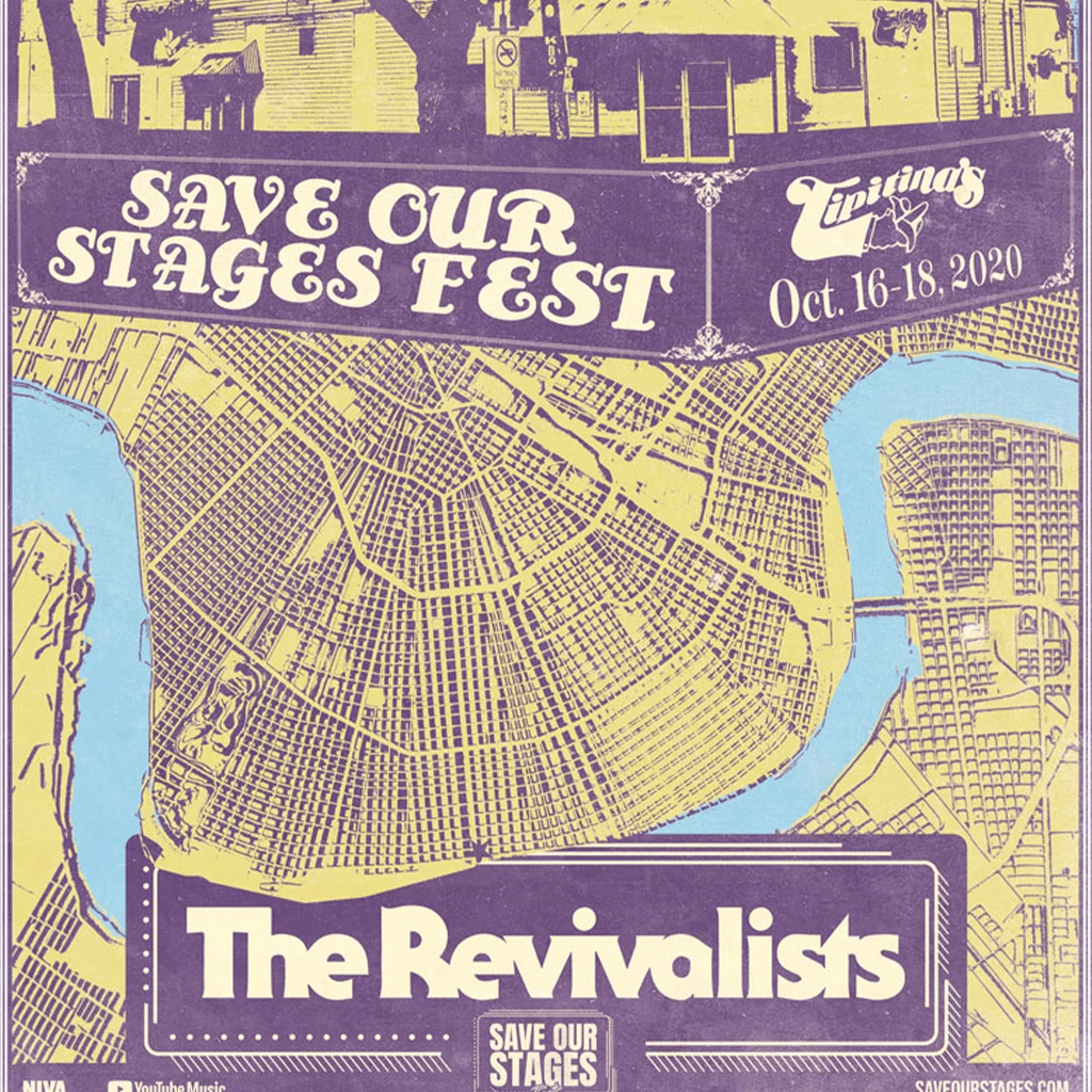 NIVA The Revivalists Live At Tipitina's - Hand Screen-Printed Poster 2 NIVA The Revivalists Live At Tipitina's - Hand Screen-Printed Poster