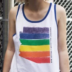 Crescent Ballroom Arizona Pride White/True Royal Tank Top New Merch