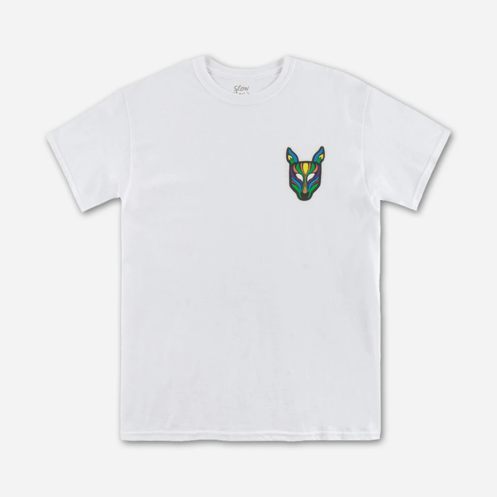 Slow Magic New Merch Mask Pocket Print White T-Shirt 2 Slow Magic New Merch Mask Pocket Print White T-Shirt
