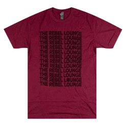 The Rebel Lounge Cracked Maroon T-Shirt