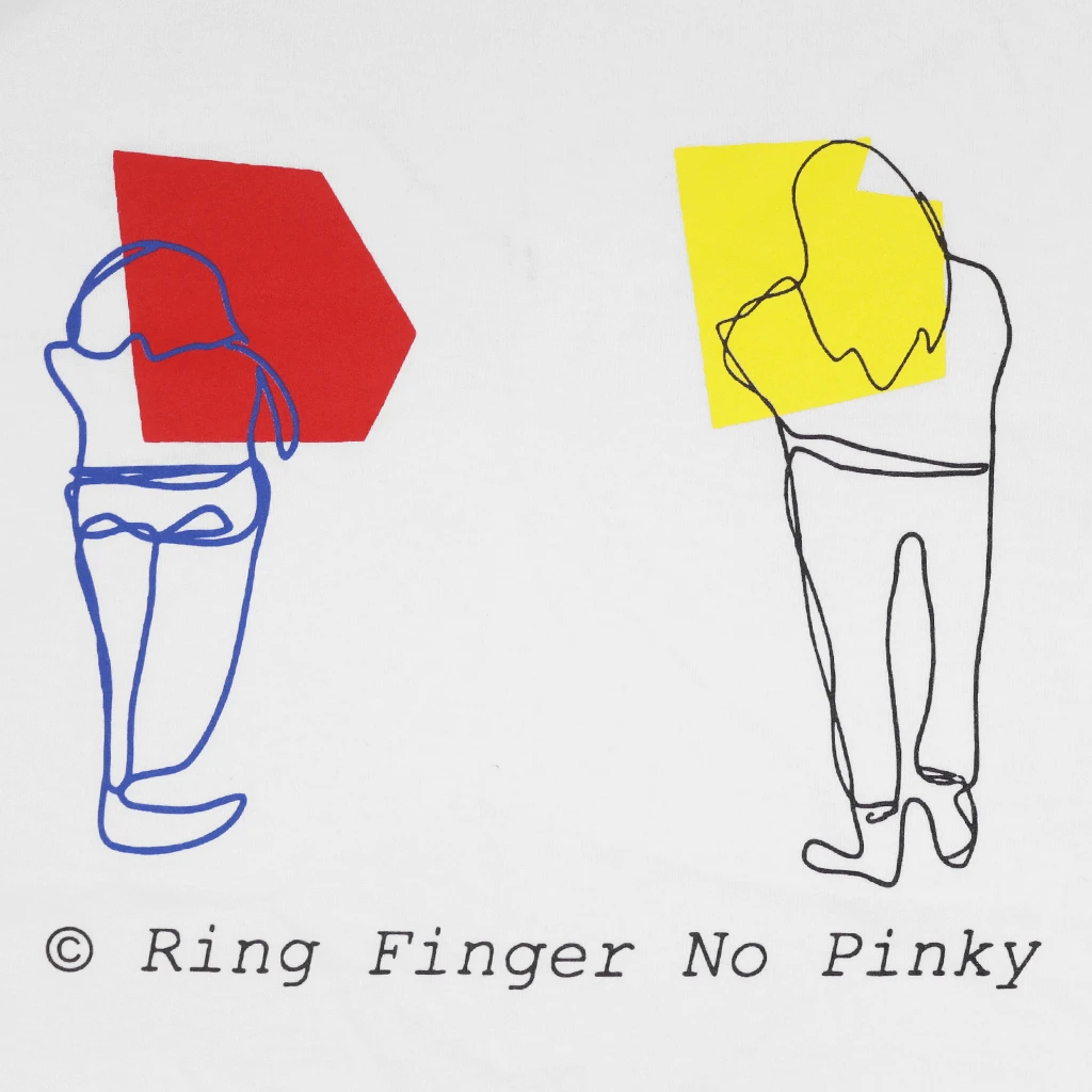 Ring Finger No Pinky Dog Days White T-Shirt New Merch 2 Ring Finger No Pinky Dog Days White T-Shirt New Merch
