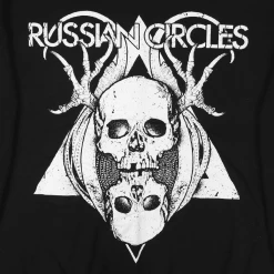 Russian Circles (Band) New Merch Skulls Black Zip Hood