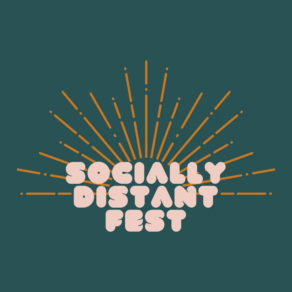 Socially Distant Fest SDF Logo Blue Spruce T-Shirt New Merch 2 Socially Distant Fest SDF Logo Blue Spruce T-Shirt New Merch