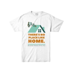 Socially Distant Fest There's No Place Like Home Youth White T-Shirt New Merch