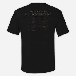 Larry Campbell & Teresa Williams New Merch Jackson Browne 2015 Tour Black T-Shirt 7 Larry Campbell & Teresa Williams New Merch Jackson Browne 2015 Tour Black T-Shirt