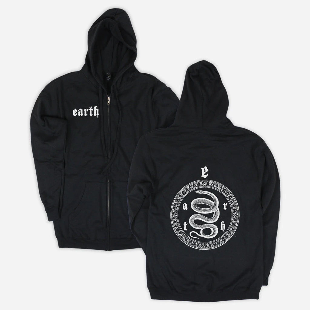 Earth Sigil Black Zip Up Hoodie 1 Earth Sigil Black Zip Up Hoodie