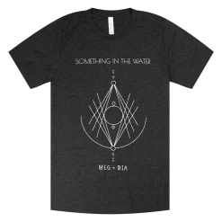 Meg & Dia Something In The Water Charcoal Triblend T-Shirt New Merch