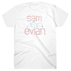 Sam Evian New Merch Mountains White T-Shirt