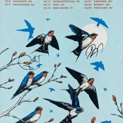 Signed Patty Griffin & Gregory Alan Isakov 2021 Fall Tour Poster New Merch