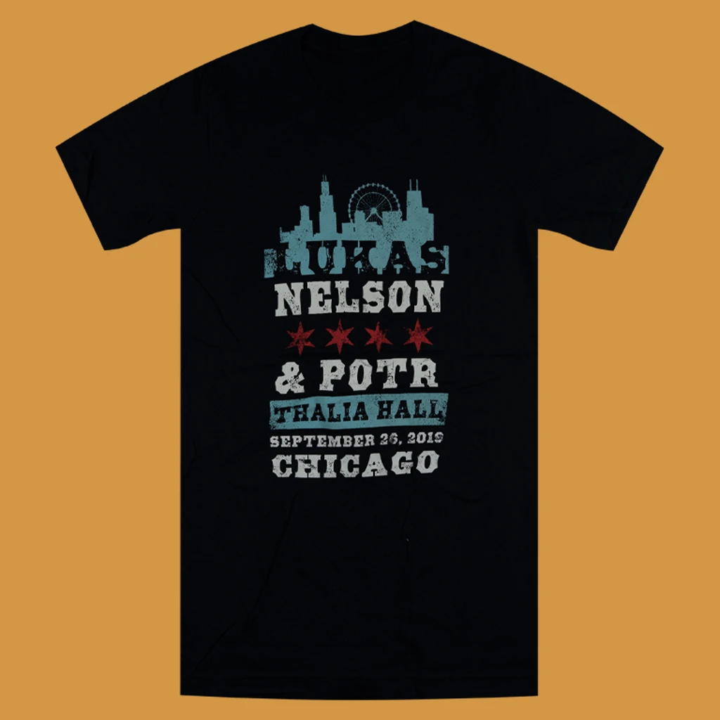 Lukas Nelson & Promise Of The Real Thalia Hall 2019 Black T-Shirt New Merch 3 Lukas Nelson & Promise Of The Real Thalia Hall 2019 Black T-Shirt New Merch