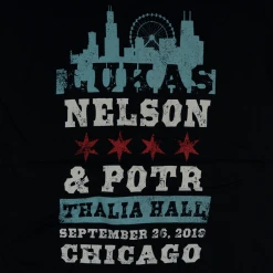 Lukas Nelson & Promise Of The Real Thalia Hall 2019 Black T-Shirt New Merch 9 Lukas Nelson & Promise Of The Real Thalia Hall 2019 Black T-Shirt New Merch