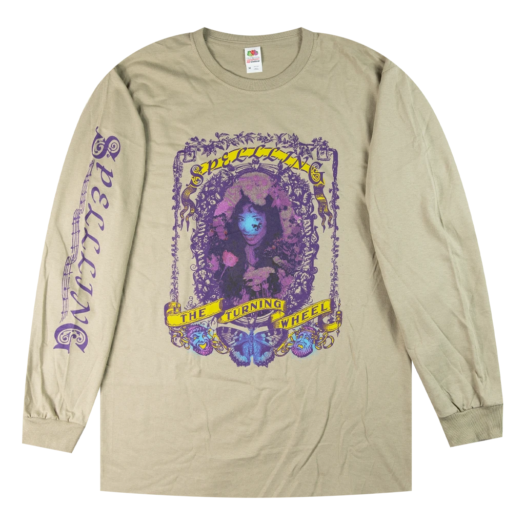 SPELLLING Floral Frame Sand Long Sleeve T-Shirt New Merch 1 SPELLLING Floral Frame Sand Long Sleeve T-Shirt New Merch