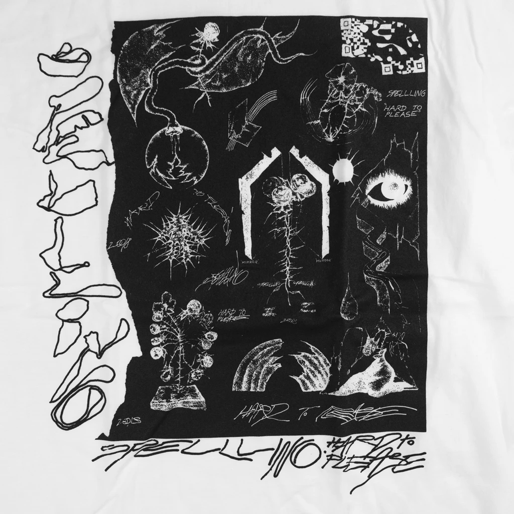 SPELLLING New Merch Hard To Please White T-Shirt 2 SPELLLING New Merch Hard To Please White T-Shirt