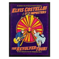 Elvis Costello New Merch New Wheel Poster